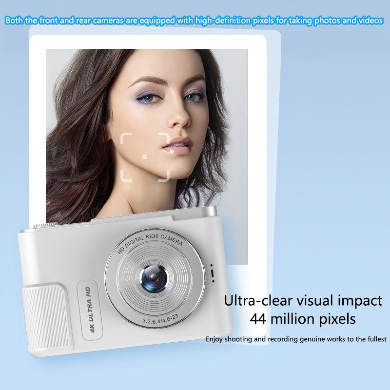 1 Комплект 44 Мп HD Мини Фотокамера 2,4 Дюйма 4K Цифровые Камеры 8-кратный Быстрый Зум Видео Поддерживает Игровые Функции И Тепловизионную Камеру