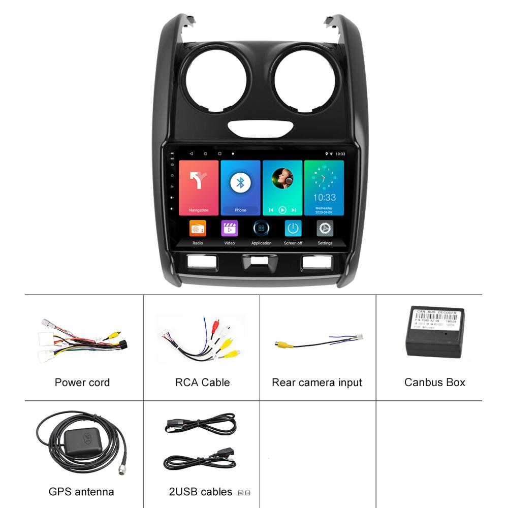 icreative DSP Android автомобильное радио для Renault Duster 2015-2020 для LADA Largus 2021 GPS-навигация стерео 2 Din мультимедийный плеер 1 + 16 ГБ