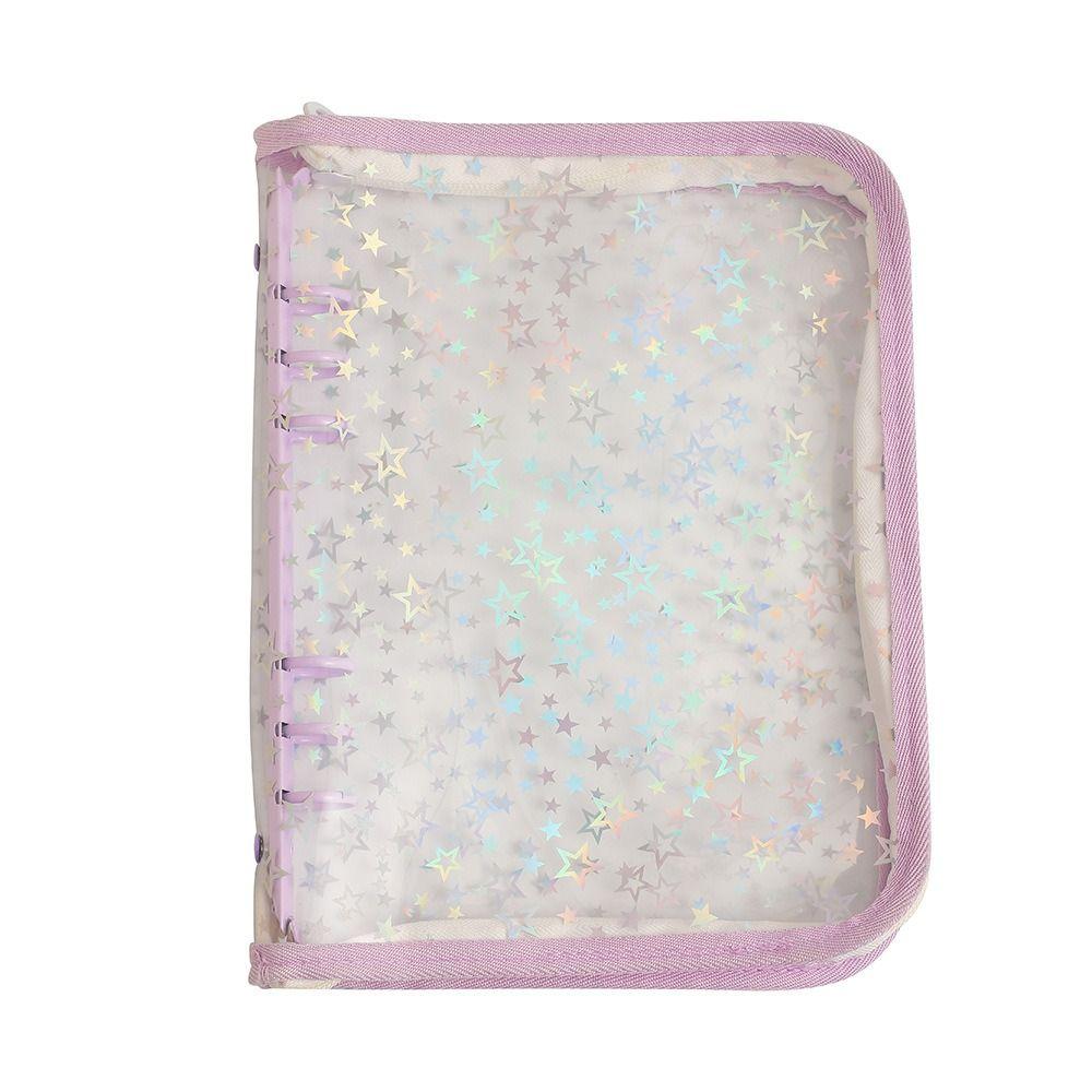 Альбом для фотографий K-pop айдолов на отдельных листах формата А5, держатель для фотокарточек, новый лазерный звездный альбом-биндер на молнии, коллекционная книга