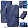 Imitating Carbon Fiber Patterns, PU Leather Wallet Card Bag Phone Case For Huaiwei P20,P30,P40,P50,Honor 50,Honor 60,Honor 70,Honor 90,X6,X7,X8...