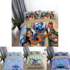 Adorable 3d Cartoon Stitch Anime Comforter With Matching Duvet Cover And Pillowcase