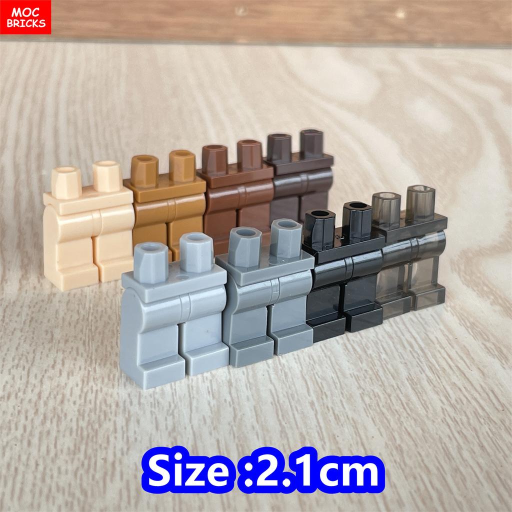 8 шт./лот MOC Кирпичи Пустые Ноги Брюк Тело Аксессуар Фигурки Собранные Строительные Блоки Игрушка Пластиковые Куклы для Детей