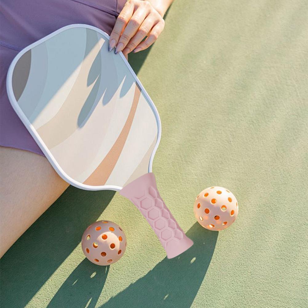 Силиконовый чехол для ракетки Pickleball Paddle, нескользящая ручка, силикагель, нижняя накладка, аксессуары для ракетки Padel, многоразовая накладка для ракетки Pickleball