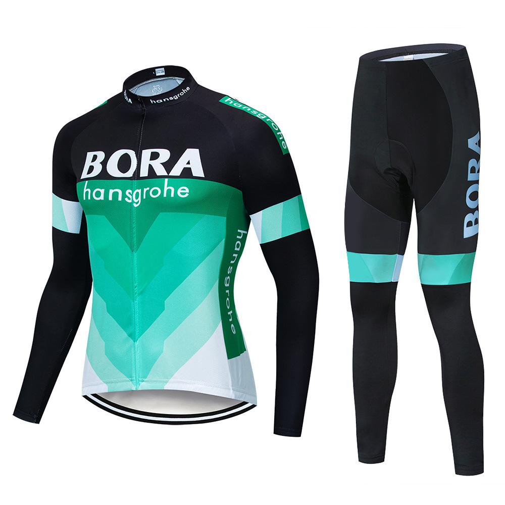 Spring and Summer Long Sleeve Cycling Suit Team Edition Quick-drying Cycling Strap Set Road Cycling Suit Autumn Breathable Cycling Suit Set