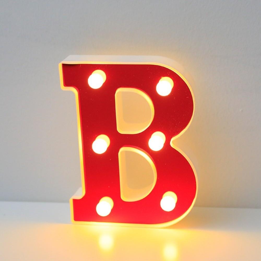 Red White Color LED Light Letters 16cm Size LED Letter Night Light Club Decoration