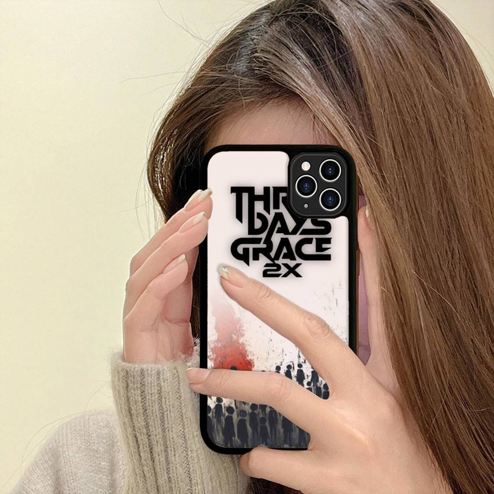 Классический Винтажный Чехол для Телефона Группы Three Days Grace Для IPhone 17 16 Pro Max 11 12 13 14 15 Жесткий PC+TPU С Подставкой Задняя Крышка