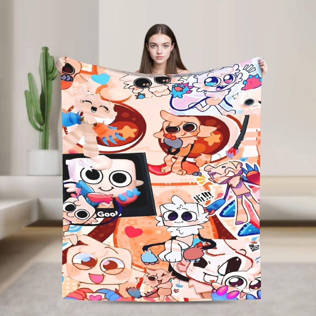 Dandys World Pebble Blanket Fleece Novelty Warm Throw Blankets for Bedding Lounge Spring Autumn