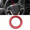 ABS красная накладка на центральное кольцо рулевого колеса для Jeep Grand Cherokee 2014 2015 2016 2017 2018 Стайлинг автомобиля