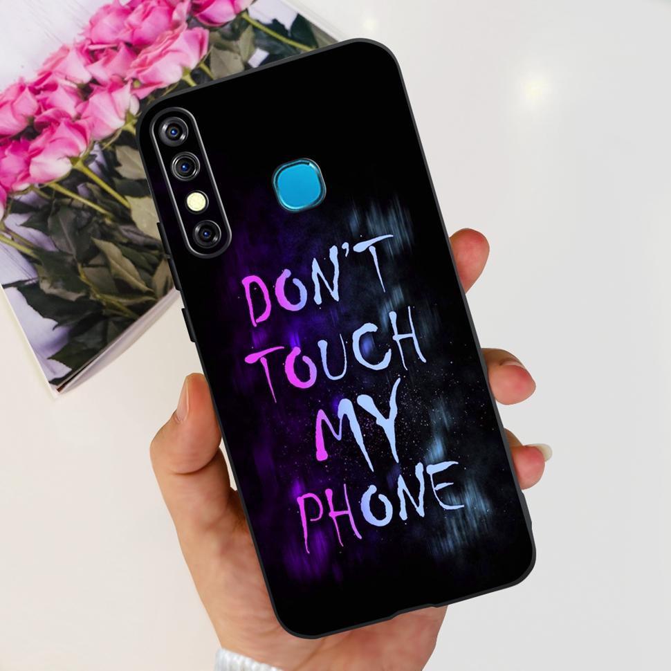 For Infinix Hot 8 2019 Case Cute Panda Butterfly Soft TPU Phone Case For Infinix Hot 8 Hot8 Back Cover X650C X650B Coque Bumper