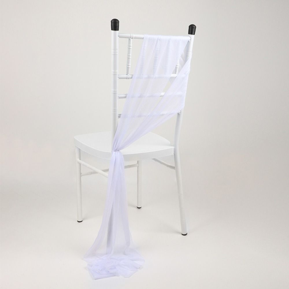 Flowing Polyester Chair Sash 9Ft Romantic Event Ambiance Draping Fabric Versatile Wrinkle-Free Wedding Aisle Decorations Party