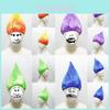 Trolls Cosplay Wig With Flame Style For Halloween Parties And Anime Costumes