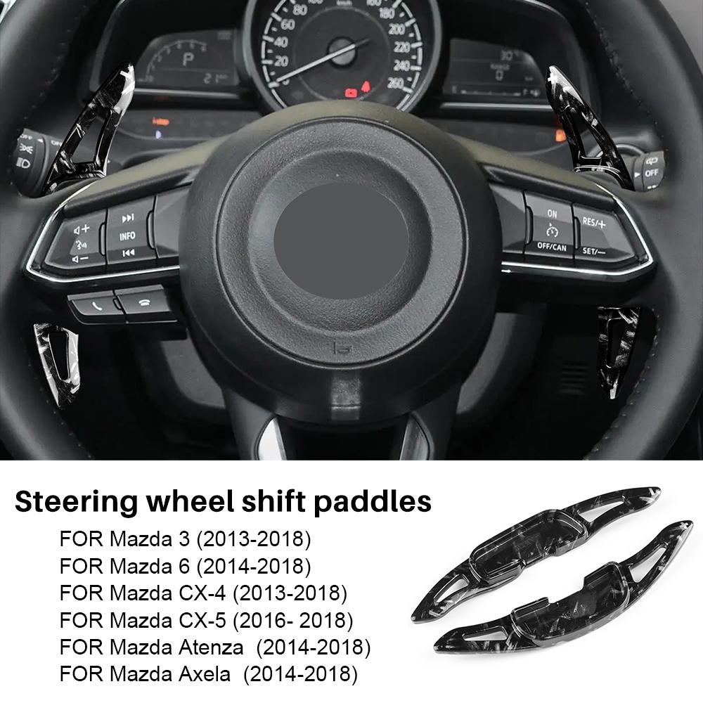 ABS Накладки на подрулевые лепестки переключения передач для Mazda 3 6 CX-4 2013+ & CX-5 2016 2017 2018 & Atenza Axela 2014-2018 Аксессуары