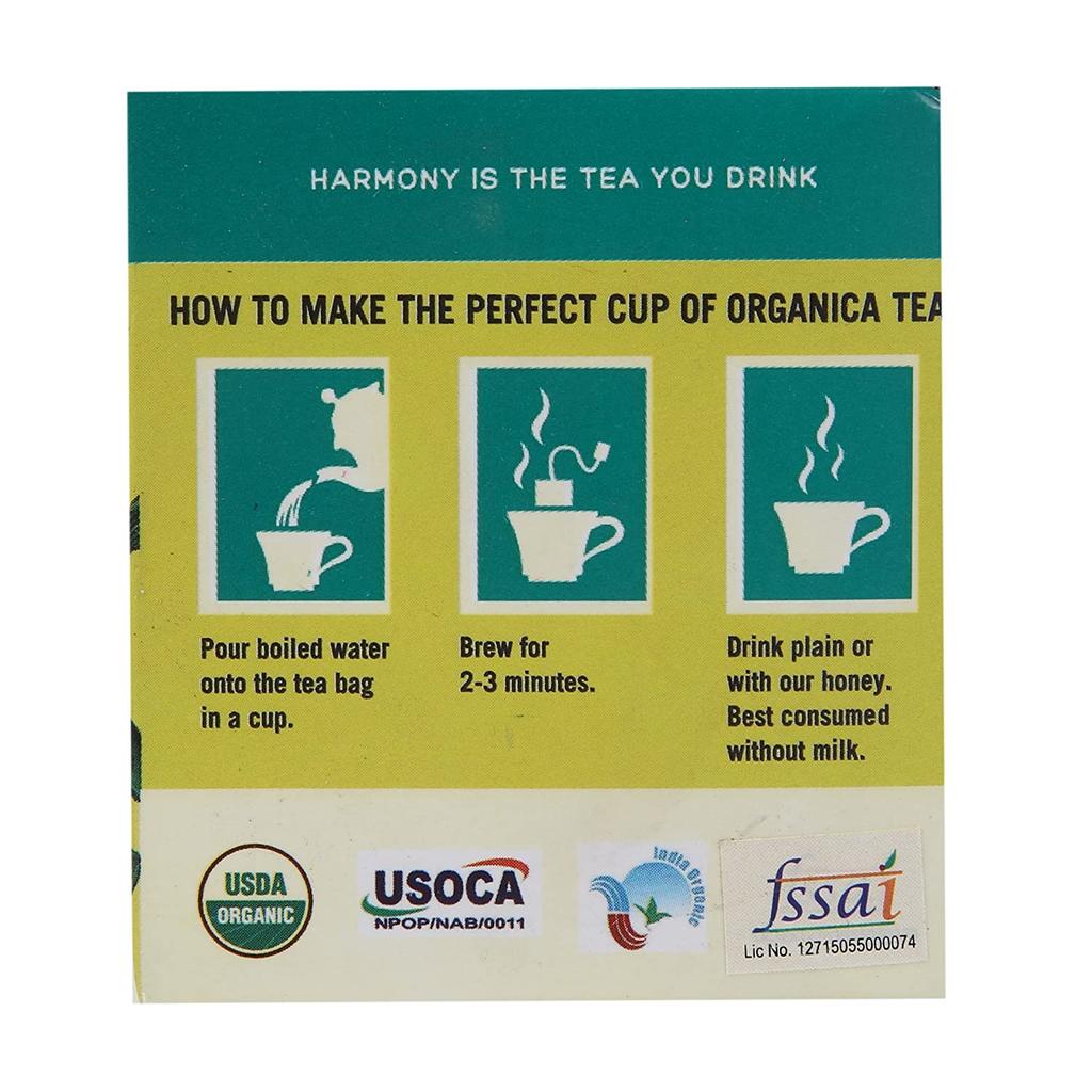 Зеленый чай с Кардамоном (25 пак), Organic Cardamom Green Tea, Organica