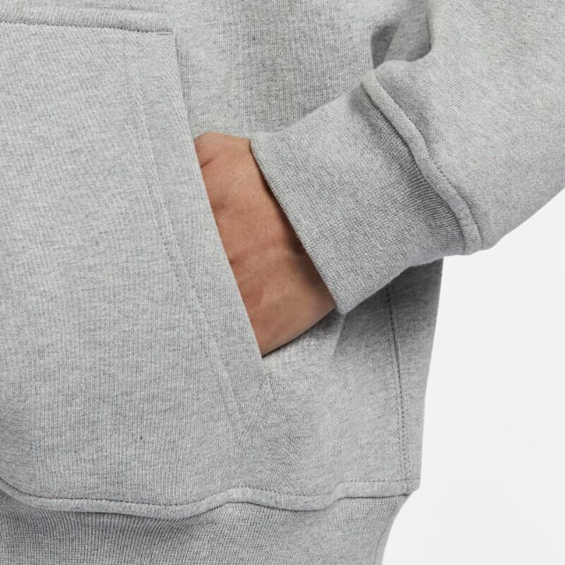 Nike Solid Color Hooded Pullover Long Sleeve Sweatshirt Men Tops Grey FN3348-063