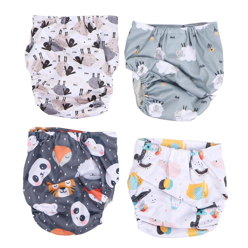 Baby Cloth Pocket Diapers One Size Adjustable Washable Reusable for Baby Girls and Boys