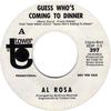7-дюймовая пластинка AL ROSA - Guess Who's Coming To Dinner 397PROMO TOWER 1968 US Latin Б/у