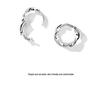 S999 Pure Silver Möbius Loop Twisted Hoop Earrings - Simple, Stylish Wavy Ear Cuffs