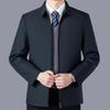 2025 Men's Executive Mid-Aged & Elderly Cotton Jacket - Warm, Thickened, Casual Spring/Autumn Wear