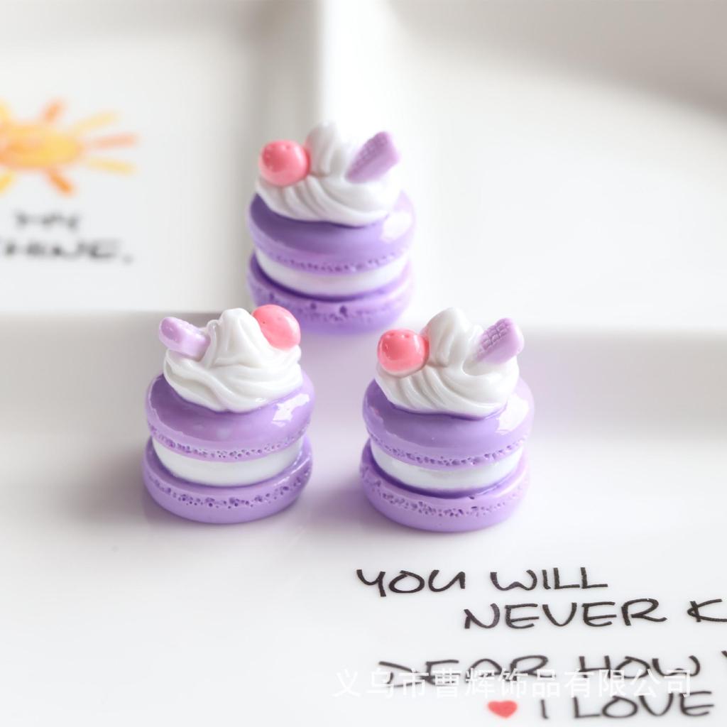 3D сэндвич-макарон торт DIY кремовый ювелирный телефон кулон украшение