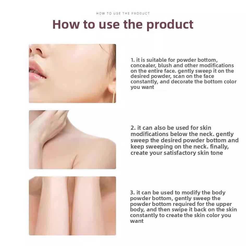 1 шт. Многофункциональная волнистая основа кисть для макияжа кисть для тела кисть для тональной основы с мягким ворсом большая плоская кисть кисть для румян инструмент для красоты