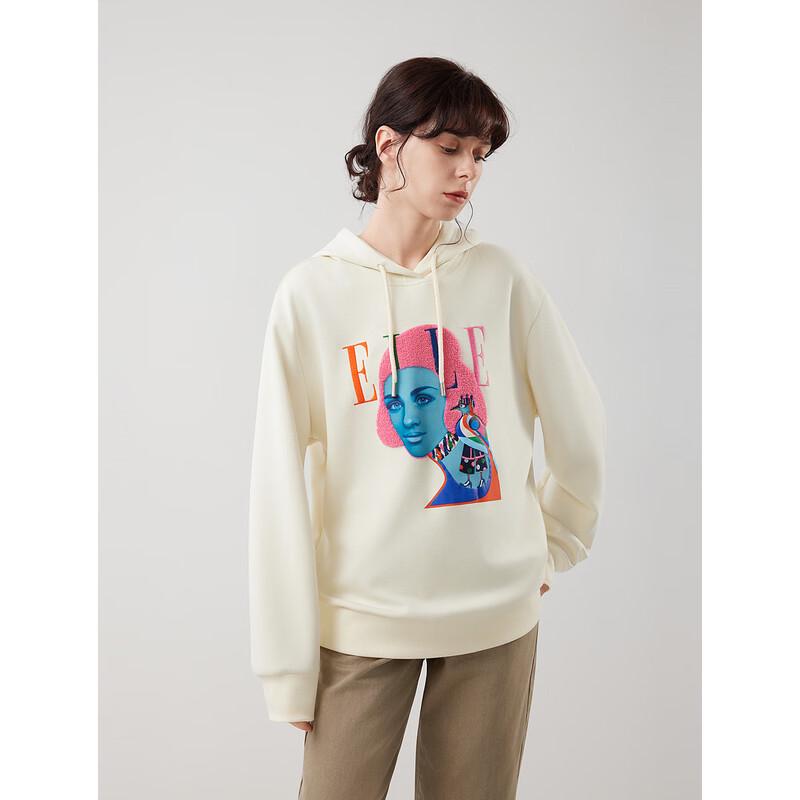 ELLE Heavy-Duty Print Hooded Sweatshirt