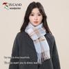 Tucano Женский клетчатый шарф/шаль из чистой шерсти