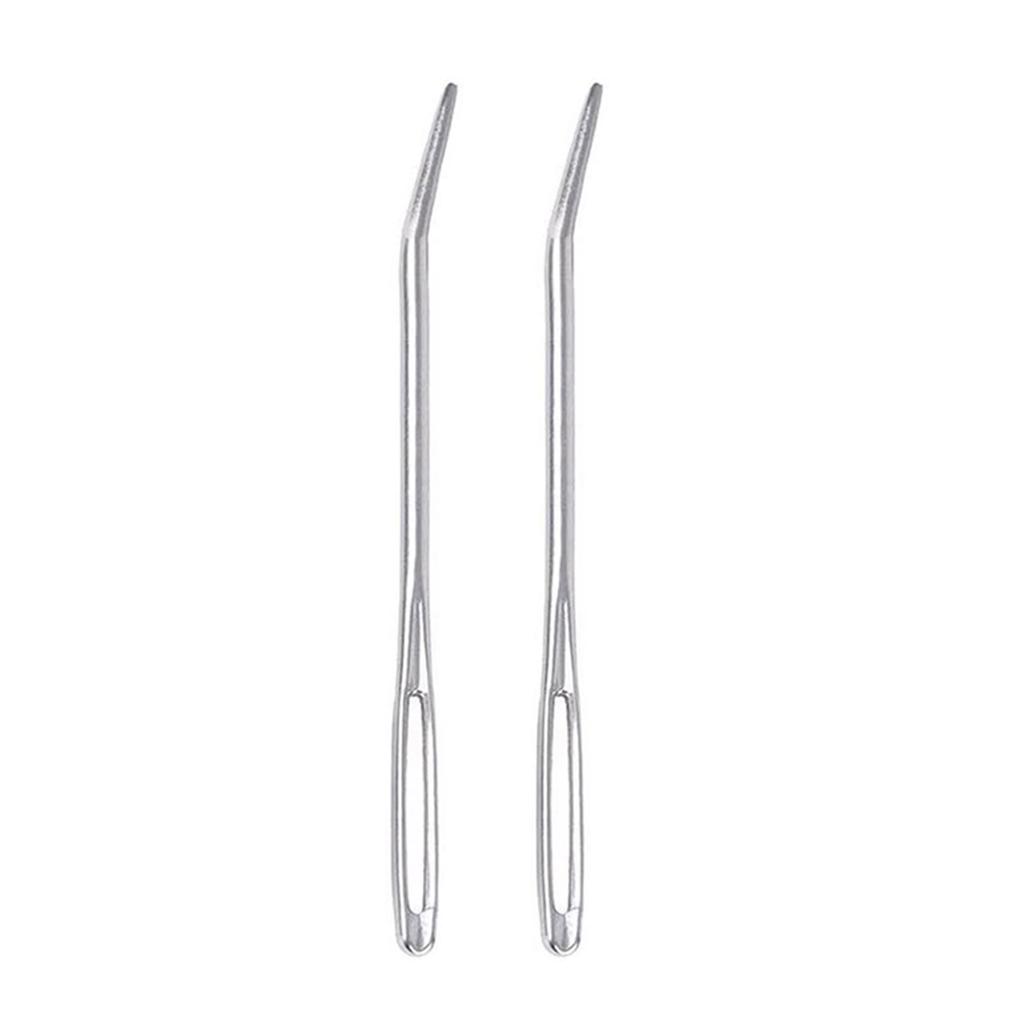 Игла для шитья с большим ушком и изогнутым кончиком, игла для штопки пряжи, набор швейных игл для шитья шерсти, ручного вязания крючком