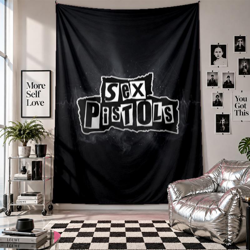 Sex Pistols Wall Tapestry Home Decor Wall Hanging Cloth for Bedroom Living Room Background