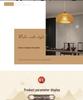 Юго-восточноазиатский подвесной светильник Ваби-саби из ротанга для ресторанов, гостевых домов, чайных комнат и пространств в стиле дзен - Винтажный плетеный дизайн ручной работы