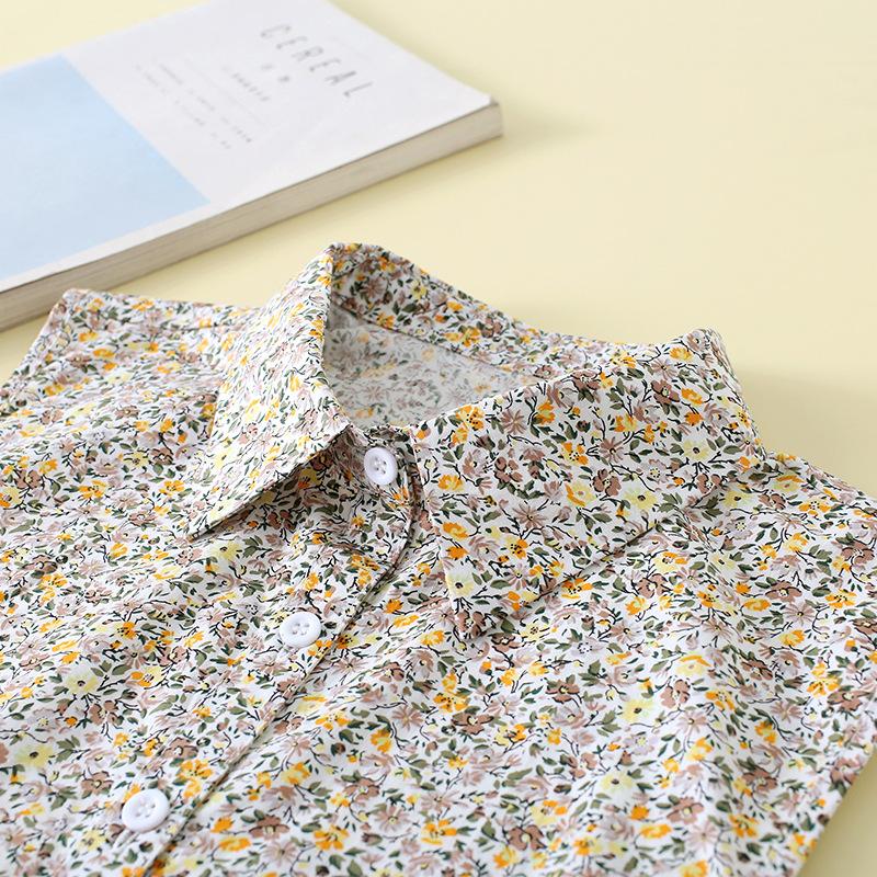 Fake Collar Female Floral Print Detachable Collars Mens Casual False Collar Shirt Tie Half Shirt Decor Nep Kraagie Gilrs