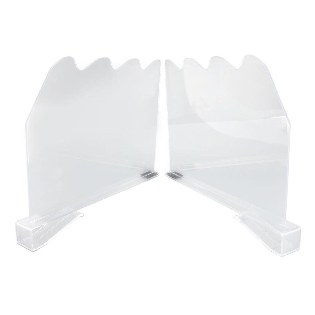 2Pcs Shelf Dividers for Closet Organization Plastic Clear Shelf Cabinet Separator Organizer for Wooden Shelves Bedroom