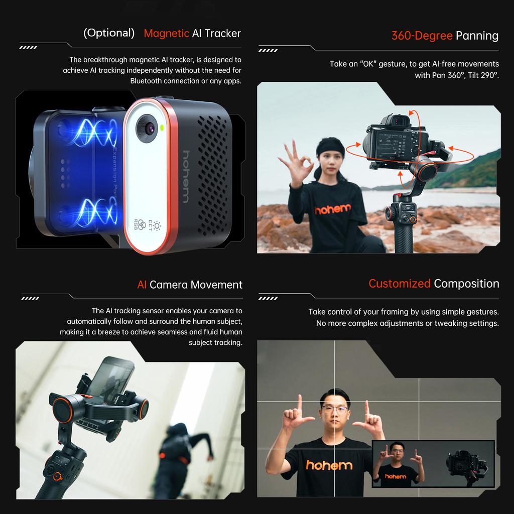 Hohem iSteady MT2 Kit 3-осевой стабилизатор камеры Стабилизатор карданного подвеса для смартфона 1,2 кг/2,64 фунта