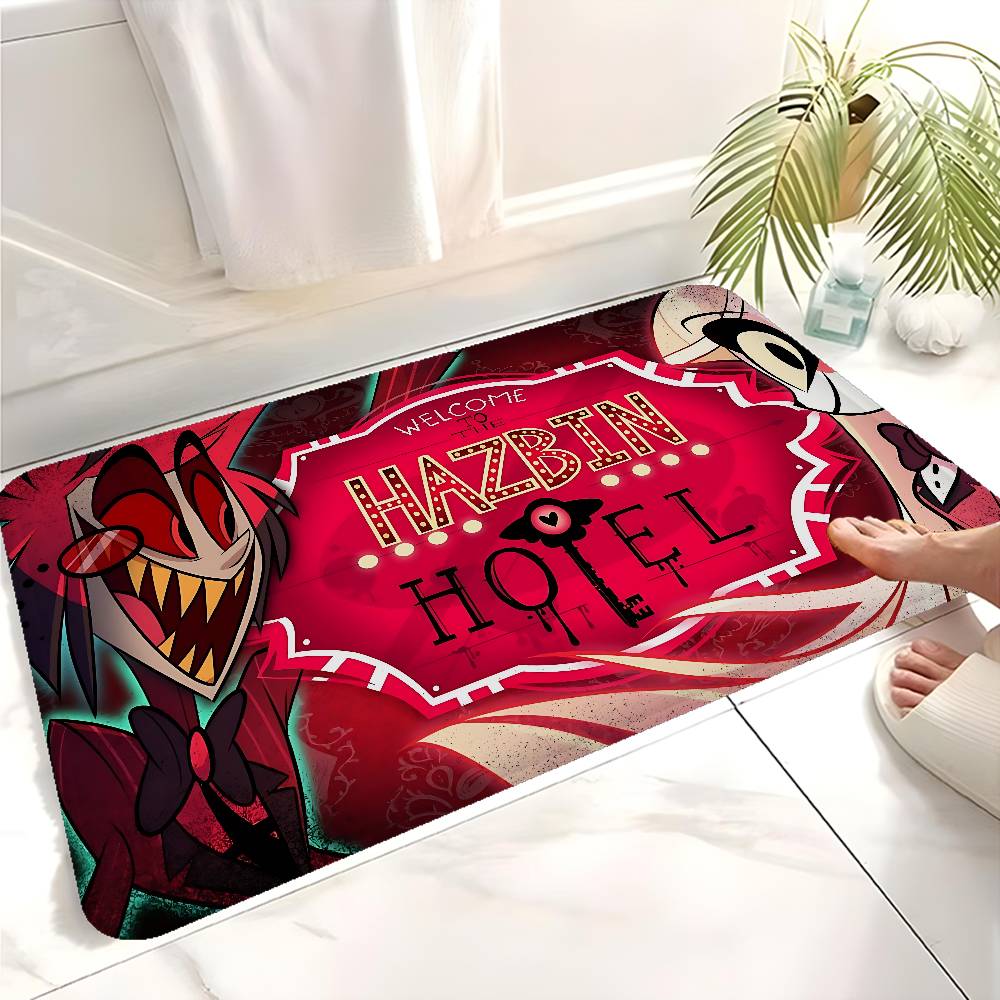 Anime H Hazbin H Hotel Floor Mat Retro Multiple Choice Living Room Kitchen Rug Non Slip Modern Home Decor