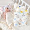 Newborn Baby Head-Support Pillow: Universal 4-Season Gauze Design