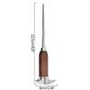 Ice Pick - Stainless Steel Ice Crusher with Wood Handle, Japanese Style Ice Chipper Ideal for Bars and Home