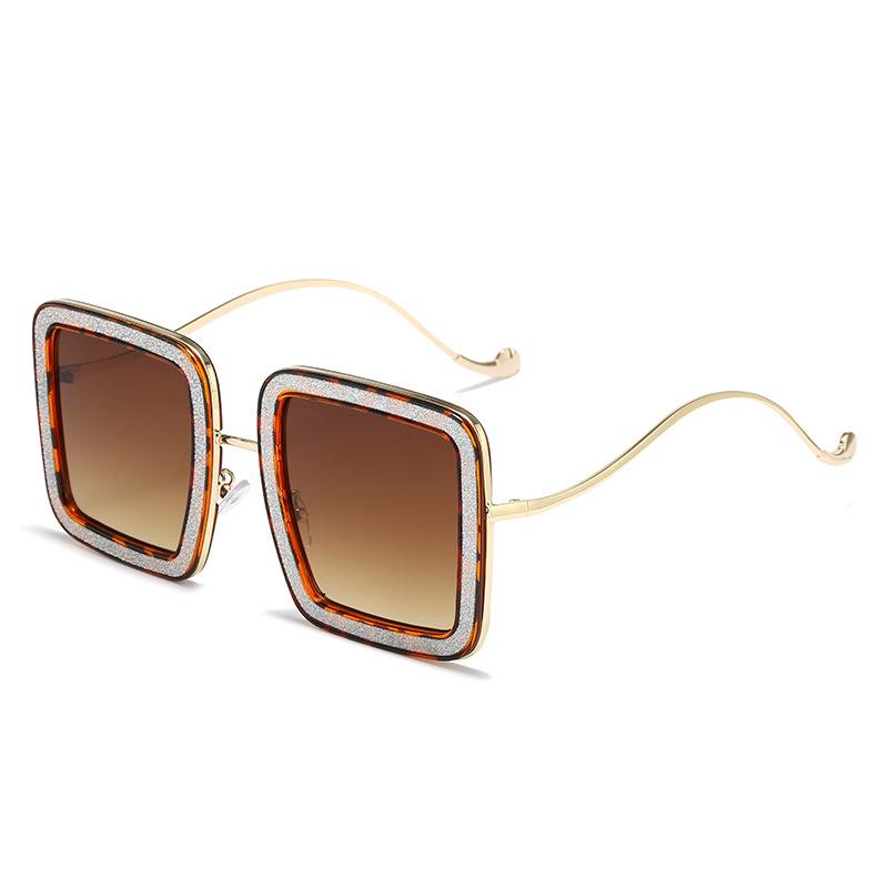 Square Sunglasses European And American Personality Internet Celebrity Versatile Box Glasses Personality Sunglasses Women