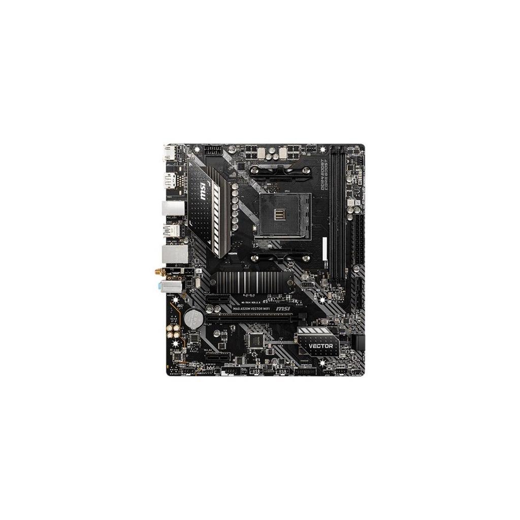 MSI MAG A520M VECTOR WIFI motherboard AM4 socket Black