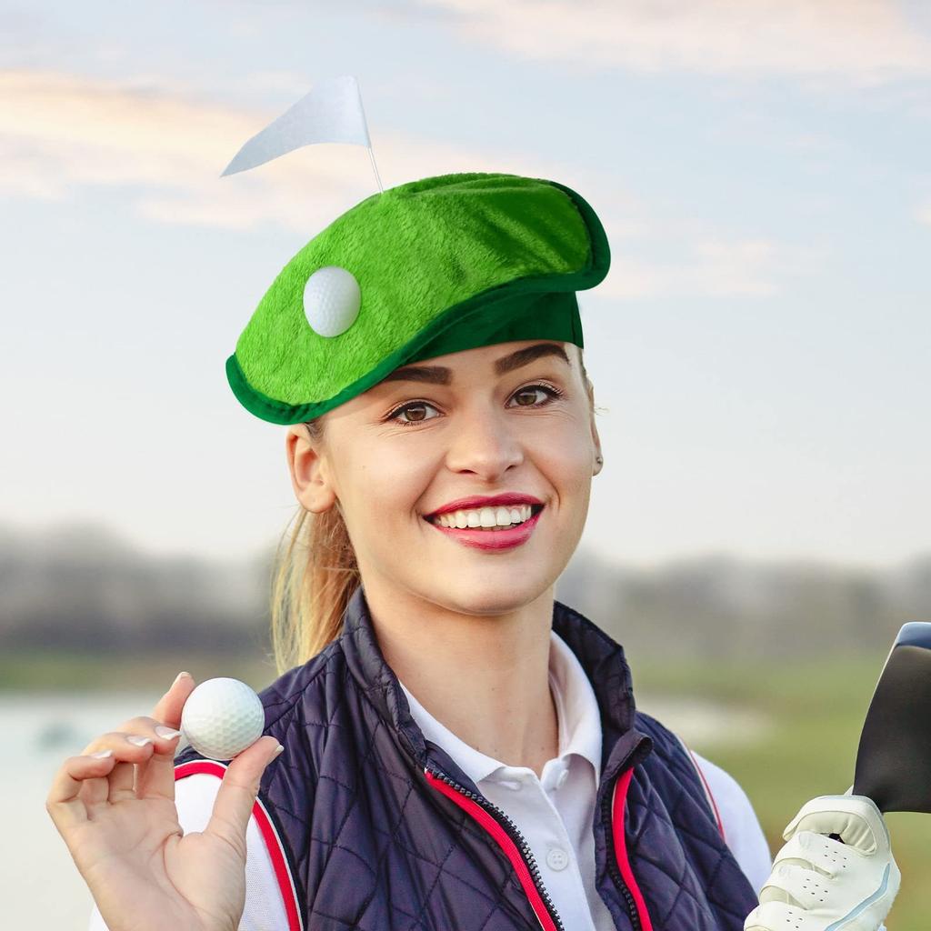 Golf Player Beret with Golf Flag Party Personalized Hat