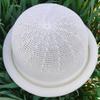 Hat Ladies Spring and Summer New Grass Yarn Curled Bowler Hat Stylish and Elegant Cold Hat