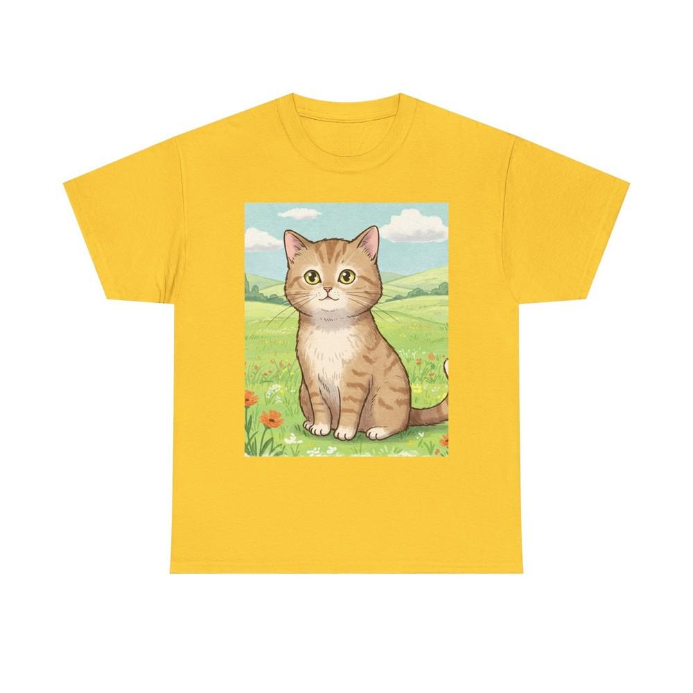 Cute Cat IN GARDEN Unisex Heavy Cotton Tee Lover Gift Pet Owner Apparel SHIRT Unisex T-Shirt