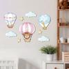 9 шт. Декор для стен в виде воздушных шаров с облаками и звездами, деревянное искусство в стиле бохо для детской, гостиной, спальни, классной комнаты, игровой комнаты
