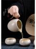 Ru Ware Ceramic Kung Fu Tea Set: Teacup, Teapot, Teabowl, Master Cup, Tea Cup, Six Gentlemen Tools, Tea Wash, Fairness Cup, Office Cup.