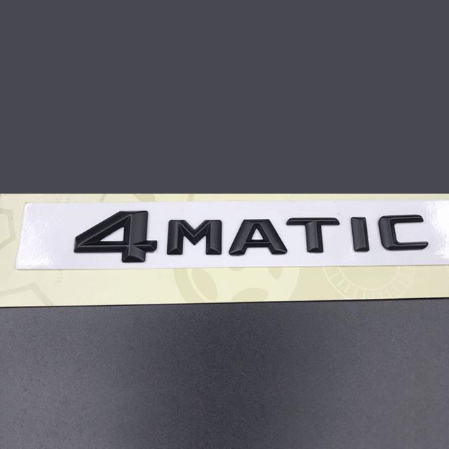 3D ABS черный, серебристый логотип, эмблема 4MATIC, значок на крыло автомобиля, наклейка на багажник для 4MATIC Stikcer, аксессуары