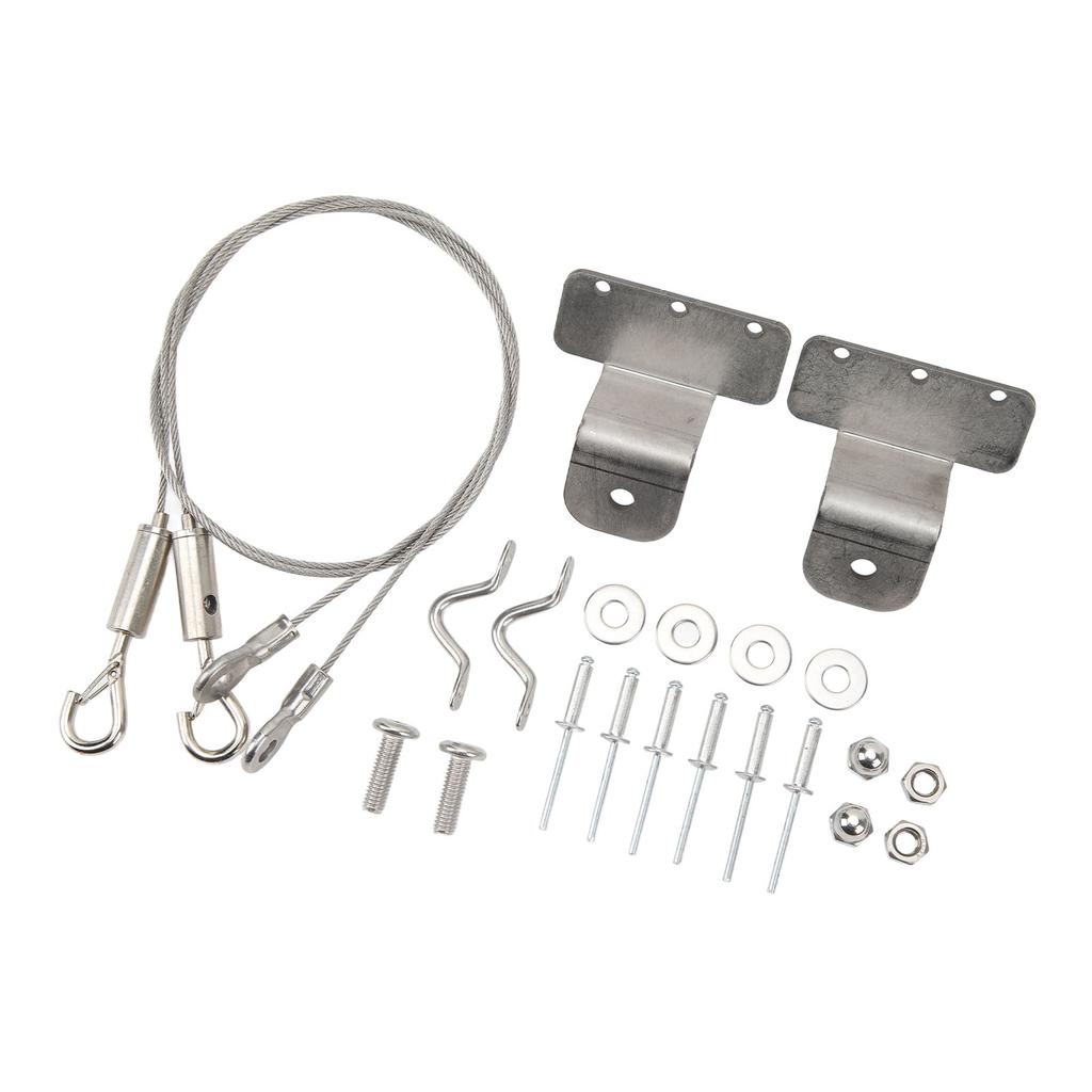 2 Pcs Hatch Latch Door Lanyard Cable Adjustable 304 Stainless Steel Wire Rope Sling Cable for RV Yacht