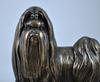 Shih Tzu, Chrysanthemum Dog - dog figurine, statue on white marble, trophy for Art-Dog dog show exhibition