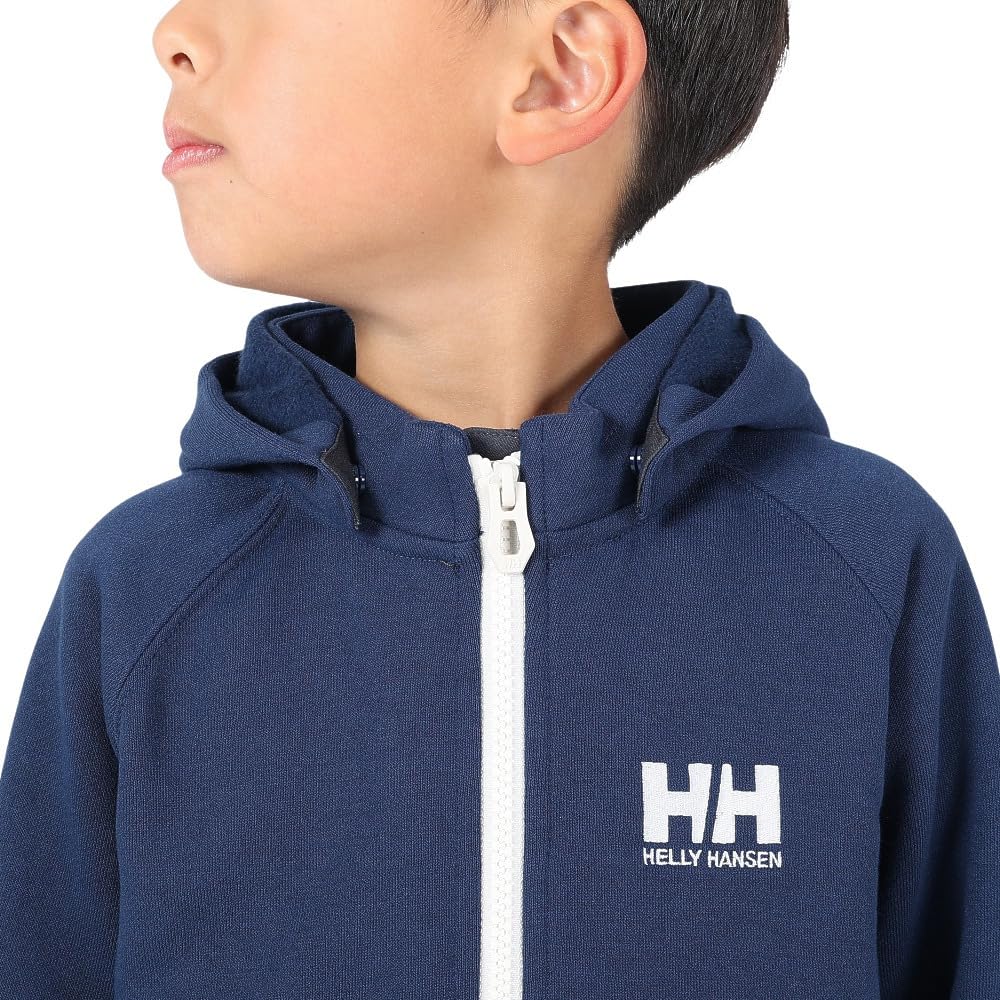 Helly Hansen K Logo Full-Zip Sweat Hoodie, Kids, Ocean Navy, Size 100