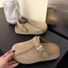 Thick-bottomed Bag Head Half Slippers Women's 2025 New Spring and Summer Two Wear Inner Height Increase Versatile Lazy Boken Slippers
