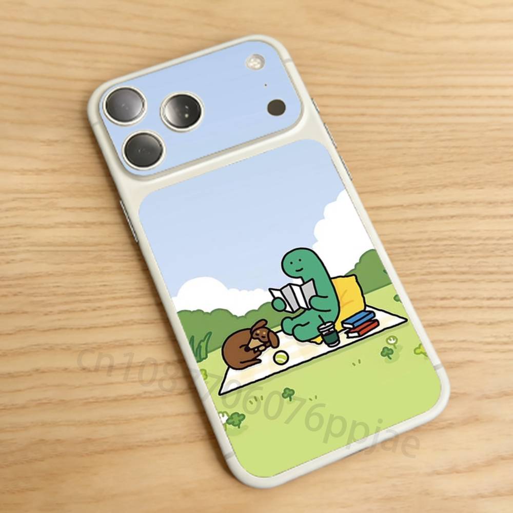 Cute cartoon dinosaur Joguman For iPhone 17pro/proMax Full body Back Cover Decal Skin Colorful Rear Protective Sticker Film