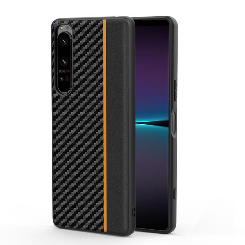 Подходит для чехла для мобильного телефона Sony Sony Xperia1 IV Ультратонкий защитный чехол из углеродного волокна Кевлара Защита от отпечатков пальцев