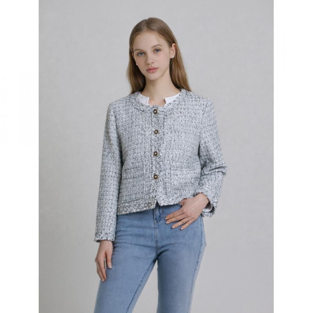 Ozoc Tweed Pocket Jacket